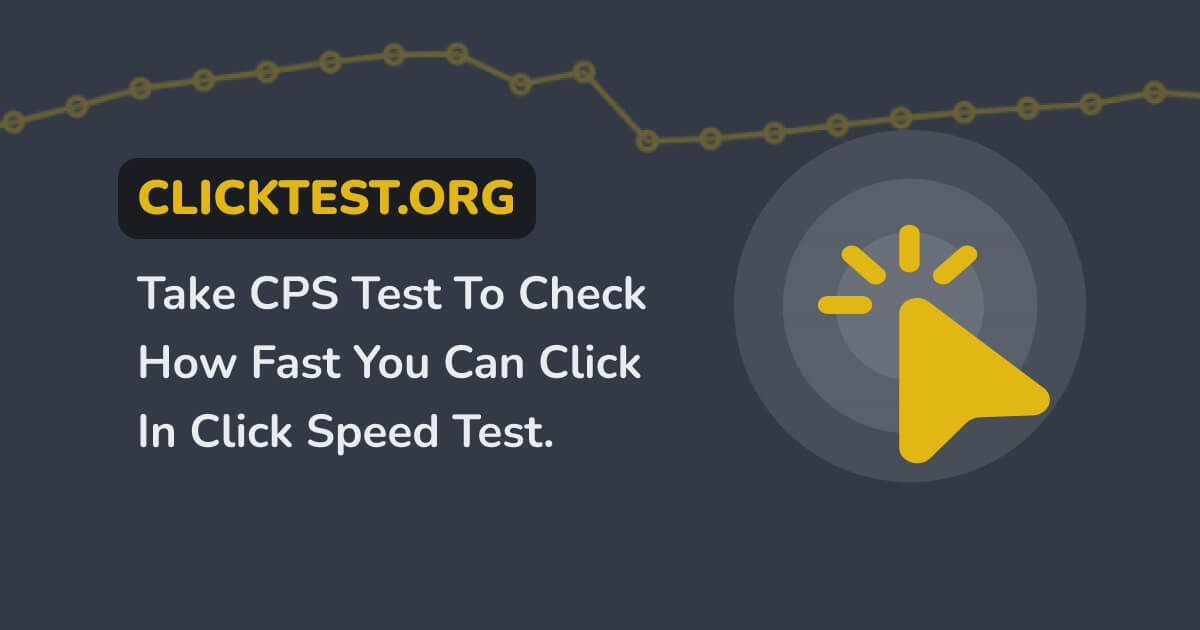 Click Test - Clicks Per Second | Check Mouse Clicking Speed